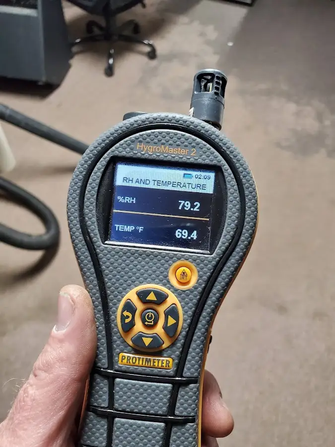 Moisture meter humidity assessment for Fire & Smoke Damage Restoration in Clear Lake